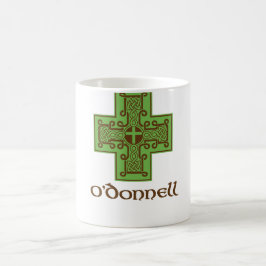 O'Donnell logotypgrönt och brunt Kaffemugg