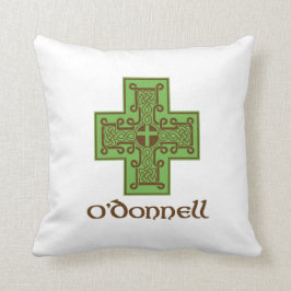 O'Donnell logotypgrönt och brunt Kudde