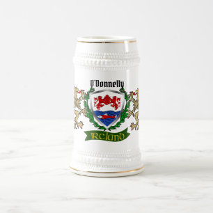 O'Donnelly/Donnelly Irish Shield Beer Stein Sejdel