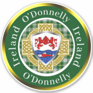 O'Donnelly Irish Shield/Celtic Kor Personlig Klistermärken