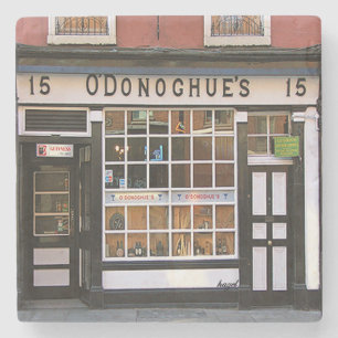 O'Donoghues Pub, Dublin, irländsk Coaster. Underlägg Sten