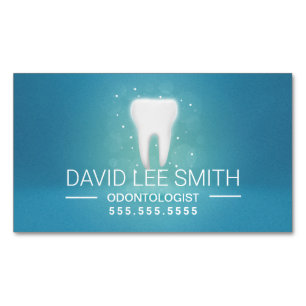 Odontolog Dental Affärskort Magnetiska Visitkort