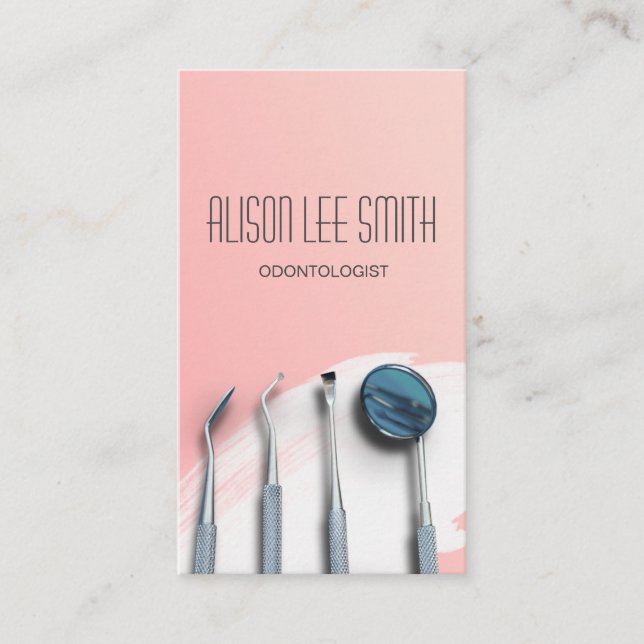 Odontolog Dental Dentist, Affärskort Visitkort (Framsida)