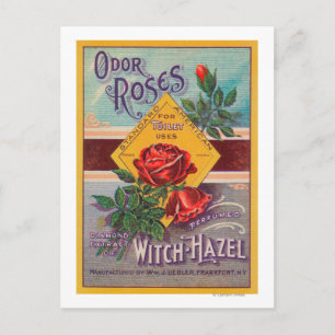Odor Ro Witch-Hazel LabelFrankfort, NY Vykort