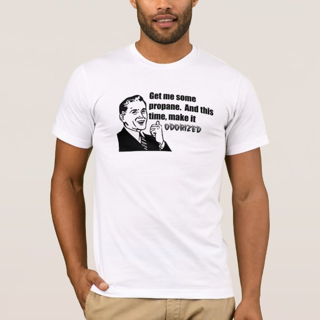 Odorized Propane T-shirt (Framsida)