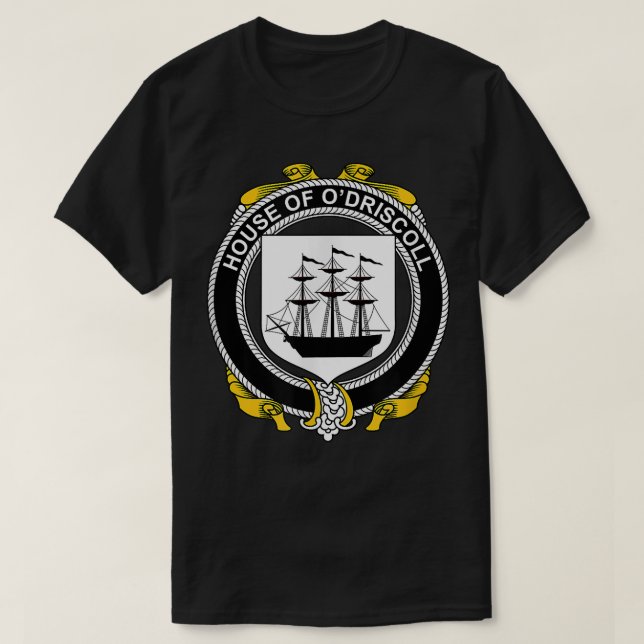 O'Driscoll Jackar om Arm Family Crest T Shirt (Design framsida)