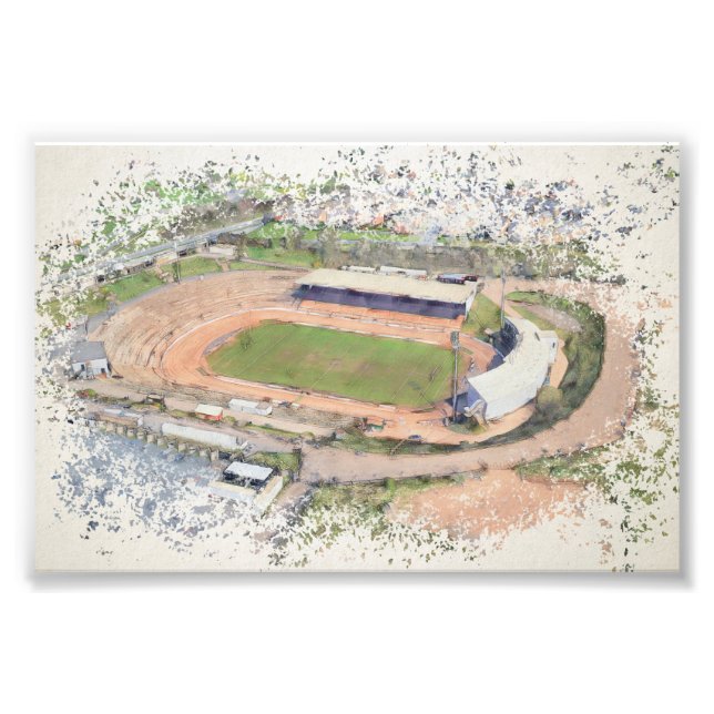 Odsal Stadium, Bradford Aerial Art Fototryck (Framsidan)