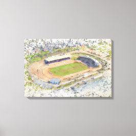 Odsal Stadium, Bradford Flygbildskonst Canvastryck
