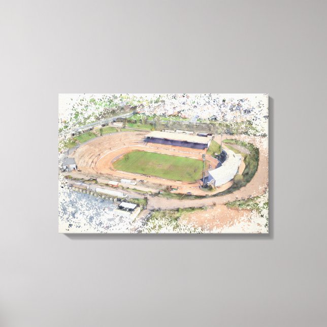 Odsal Stadium, Bradford Flygbildskonst Canvastryck (Framsida)