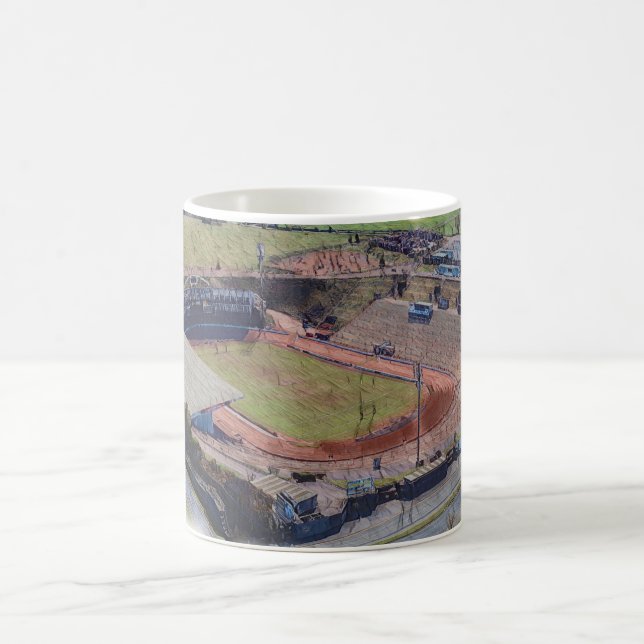 Odsal Stadium, Bradford Flygbildskonst Kaffemugg (Center)