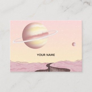Ödslig mark och planet. visitkort
