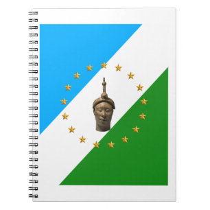 Oduwa Republic Flagga Yoruba Nation Anteckningsbok