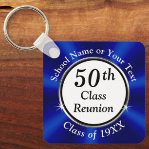 Odyra, 50 års klass Reunion Souvenirs, blå Nyckelring