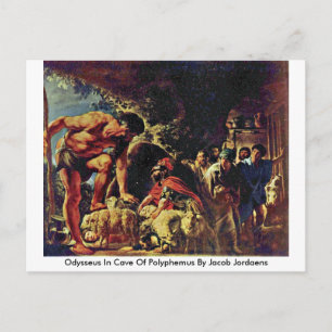 Odysseus i Polyphemusgrottan av Jacob Jordaens Vykort