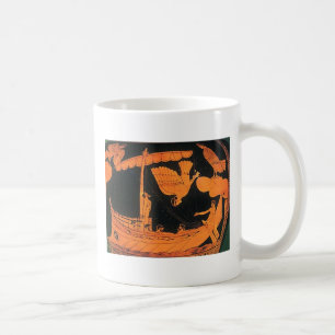 Odysseus-Siren Mythological grundare av den Naples Kaffemugg