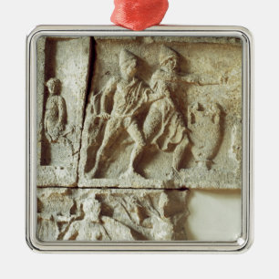 Odysseus som upptäcker friarna av hans fru julgransprydnad metall