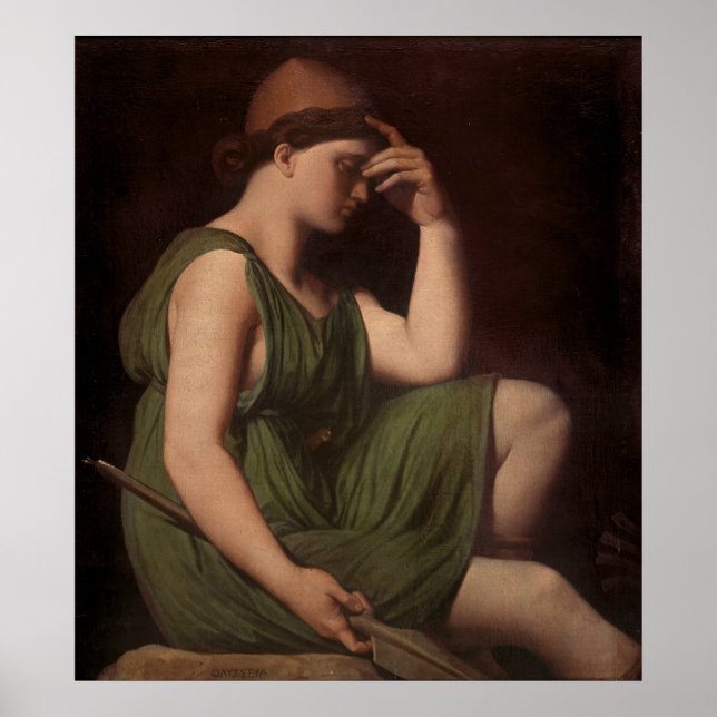 Odysseus, studie för "Apotheosis of Homer" Poster (Framsidan)