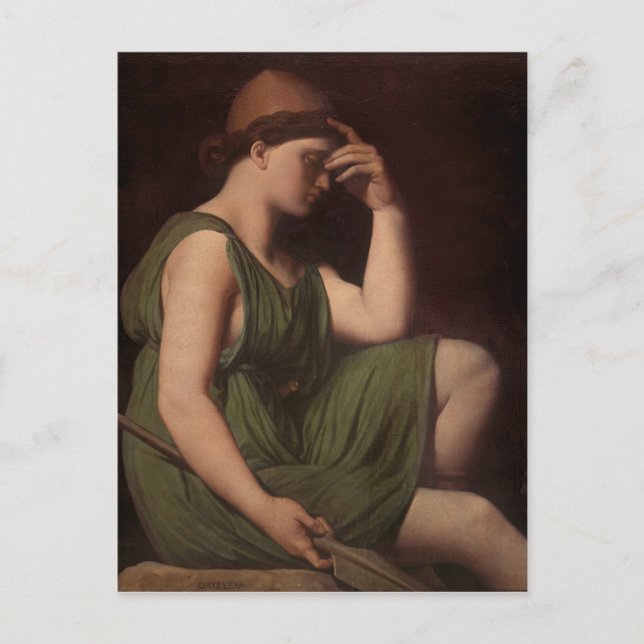 Odysseus, studie för "Apotheosis of Homer" Vykort (Framsida)