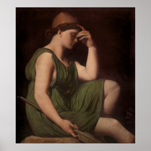 Odysseus studie för apotheosisen av Homer Poster