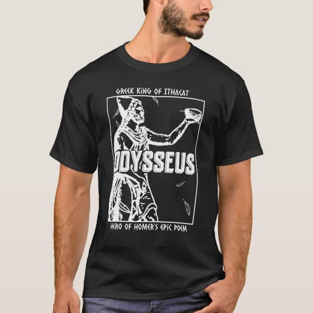 Odysseuss Ulysses Grekiska Kung i Ithaca T Shirt (Framsida)