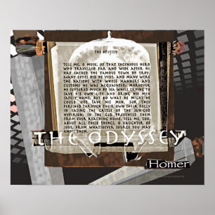 Odyssey-bild/text Poster