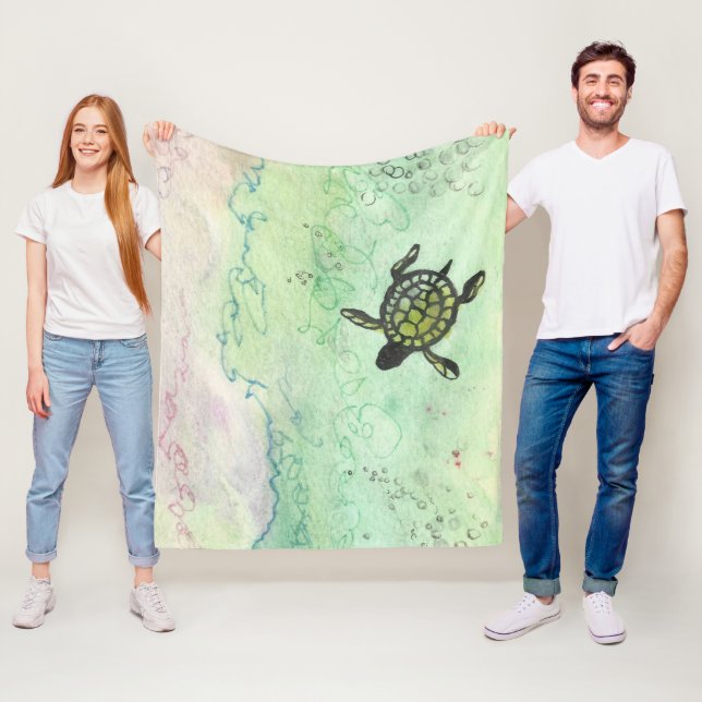 Odyssey Turtle Throw Blanket Fleecefilt (På plats)