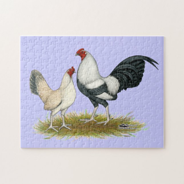 OE Game Blue Silver Wheaten Pussel (Horisontell)