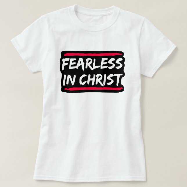 Oearless in Jesus T Shirt (Design framsida)
