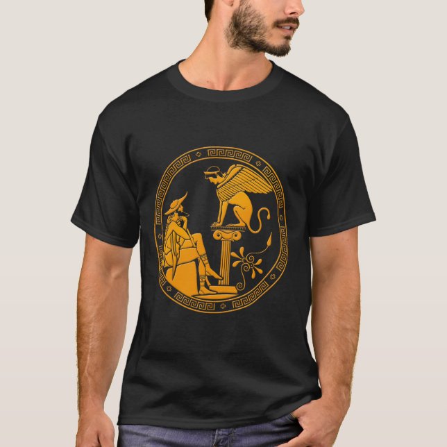Oedipus and Sphynx T Shirt (Framsida)