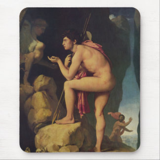 Oedipus och sfinx musmatta