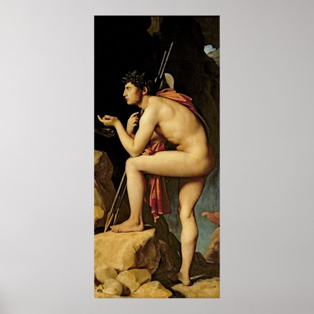 Oedipus och Sphinx, 1808 Poster (Framsidan)