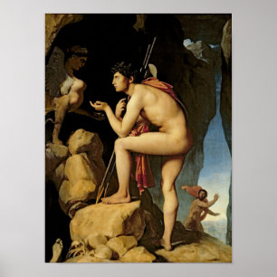 Oedipus och sphinxen, 1808 poster