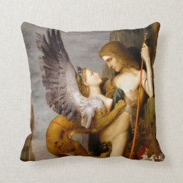 Oedipus och sphinxen av Gustave Moreau Kudde