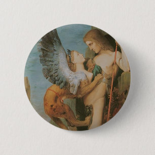 Oedipus och sphinxen knapp