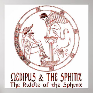 Oedipus & sphinxen poster