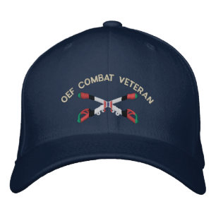 OEF Kambat Veteran Cavalry Crossed Sabers Hat Broderad Keps