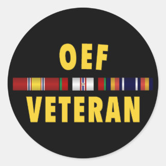 OEF Vet Sticker Runt Klistermärke