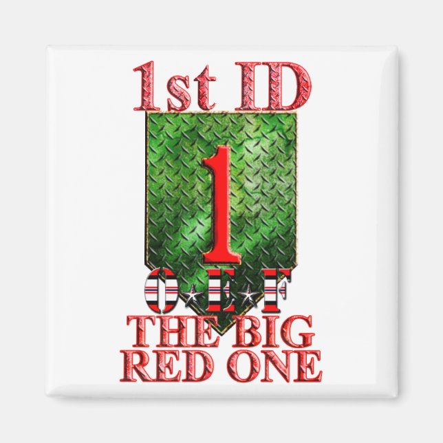 OEF VETERAN 1:a infanteridivisionen Magnet (Framsidan)