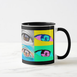 oeil photos et pop'art style mugg