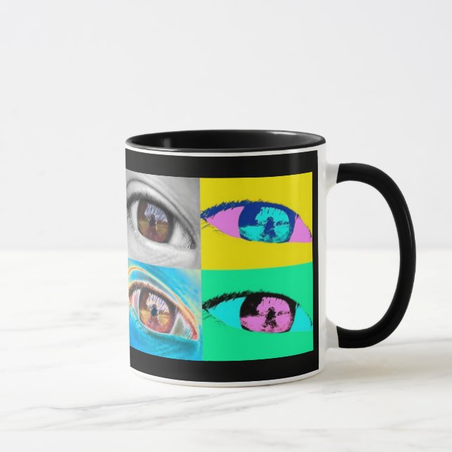 oeil photos et pop'art style mugg (Höger)