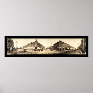 Oelwein Iowa gatafoto 1907 Poster