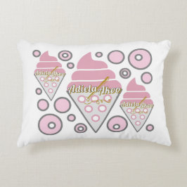 Oemotståndlig accentpåse för iskräm prydnadskudde