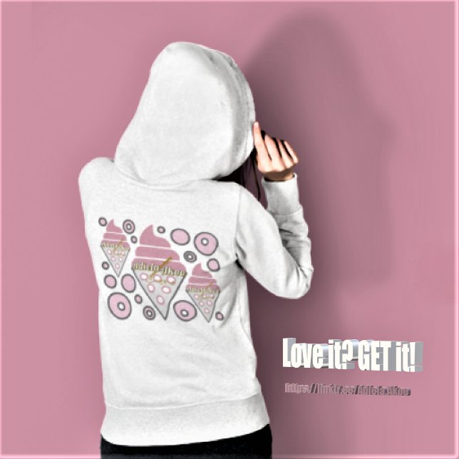 Oemotståndlig Fullt Zip Hoodie med licens för iskr T Shirt (Irresistible Ice Cream Liquorice Hoodie by Poet Adiela Akoo. Love it? GET it! Shop the collection!)