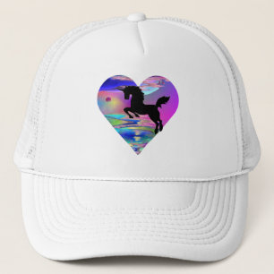 Oemotståndlig hatt för Utherworld Unicornkonst Truckerkeps