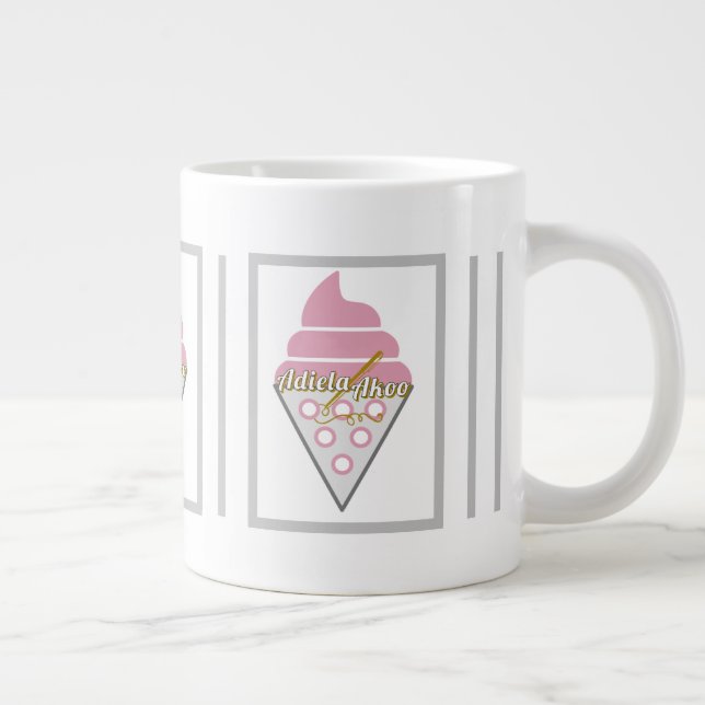 Oemotståndlig Ice Cream Mugg av Poet Adiela Akoo Jumbo Mugg (Höger)