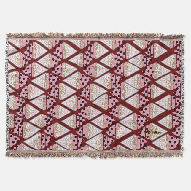 Oemotståndlig Ice Cream Sprinkles Berry Decorative Filt (Framsidan)