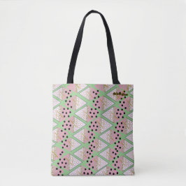 Oemotståndlig Ice Cream Sprinkles Tote - mynta Tygkasse