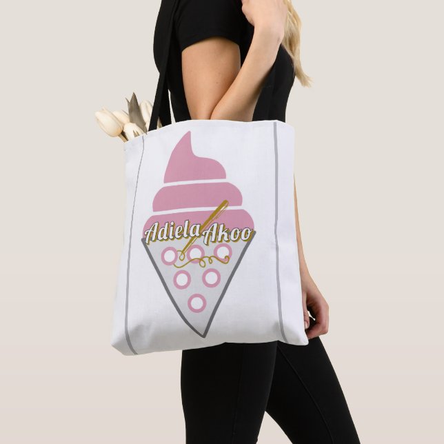 Oemotståndlig Ice Cream Tote av Poet Adiela Akoo Tygkasse (Närbild)