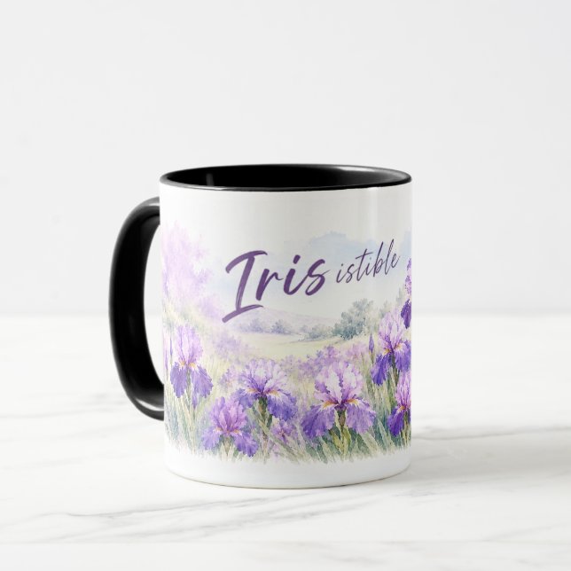 Oemotståndlig Iris för vårträdgårdsodlare Mugg (Framsida vänster)