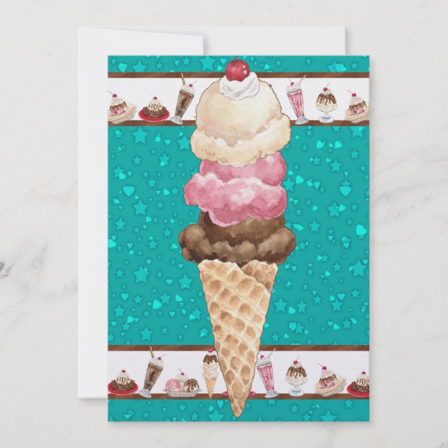 Oemotståndlig iskräm - SRF Inbjudningar (Framsida)